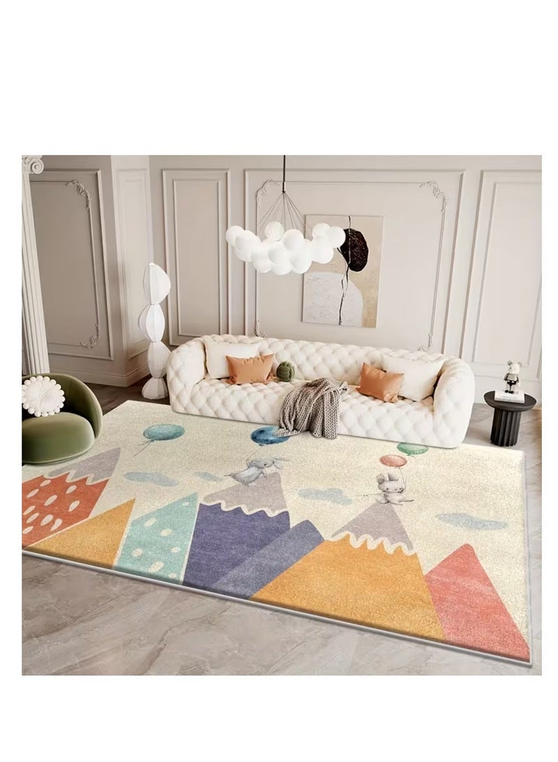 Factory Price Bunny and Hills Cushion Play Mat Rug – Soft Padded Carpet with Non-Slip Backing, 160 x 200 cm - Image 2